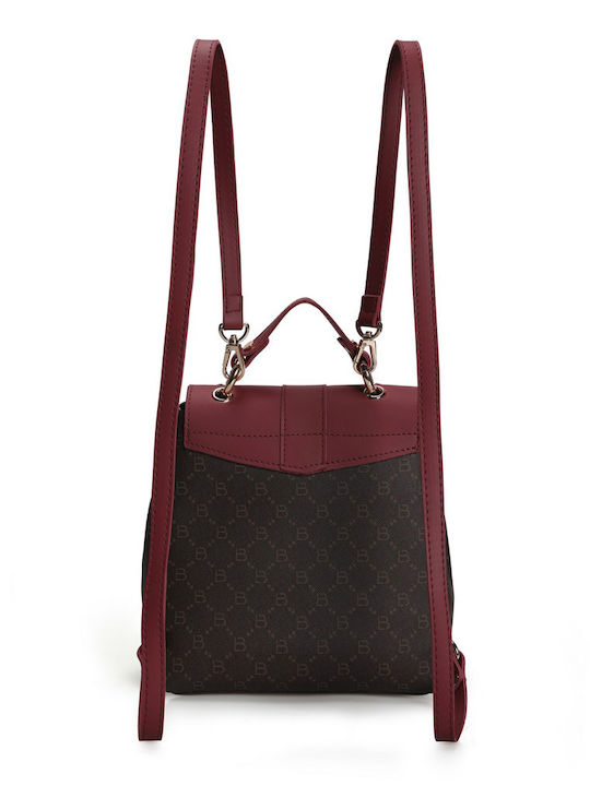 Damentasche Rucksack Brown / Red