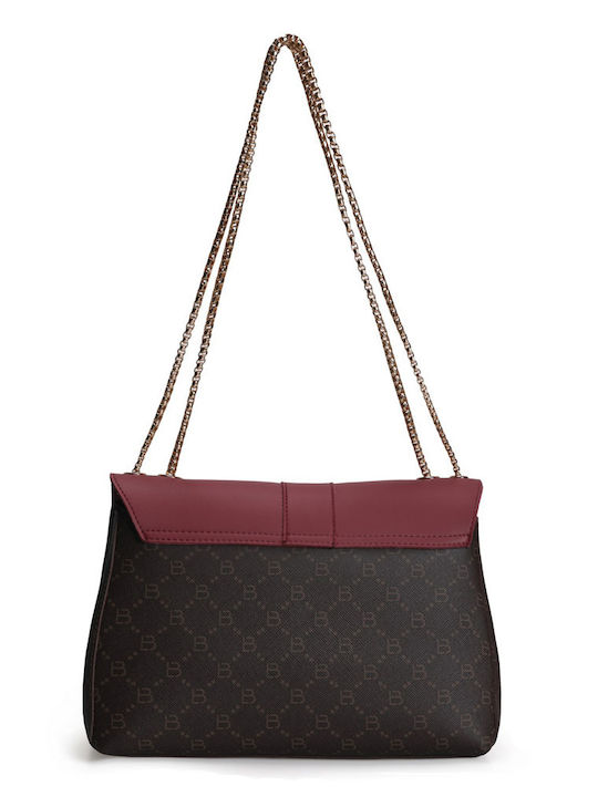 Damentasche Schultertasche Black / Bordeaux