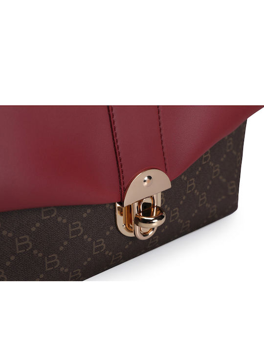 Damentasche Schultertasche Black / Bordeaux