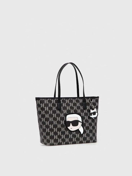 Karl Lagerfeld Din piele Geantă de damă Tote De mână Neagră