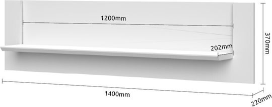 Shelf Wall with LED Spike '''' 140x22x37cm