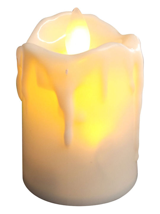 Marhome Christmas Plastic Battery Candle 7x5cm