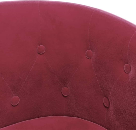 Sessel Samt Bordeaux 70x56x68cm