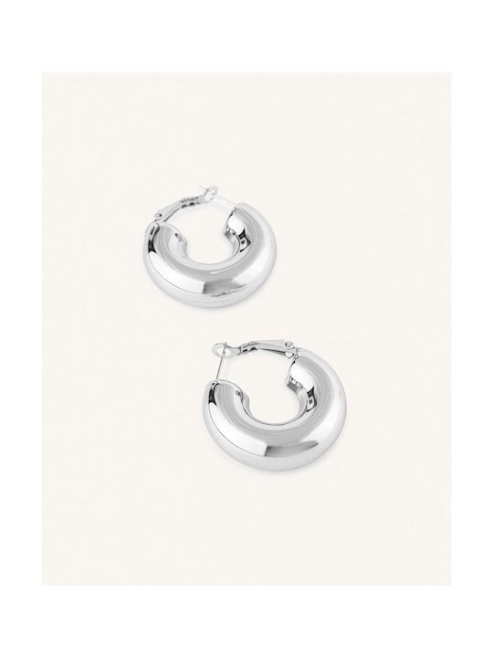 Earrings Hoops made of Silver