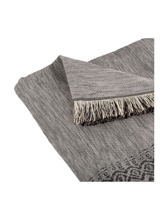 Freebox Dreamtopia Armchair Throw Chenille 245x170cm Gray