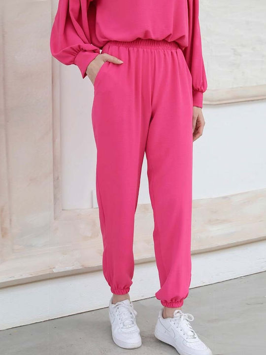 Femei Fuchsia Set cu Pantaloni