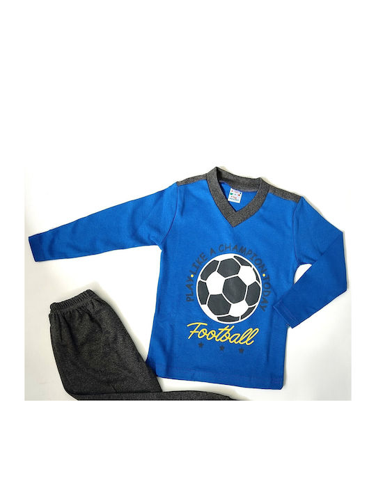 Tres Chic Детска пижама Зимна Blue