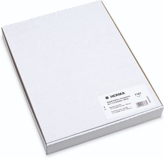 Herma Negative Pockets PP Clear 100 Sheets/5-Strips Αξεσουάρ Φωτογραφικής Μηχανής