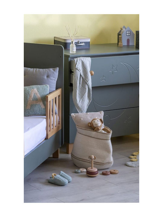 Aster Baby Dresser with 3 Drawers Green 100x55x90cm