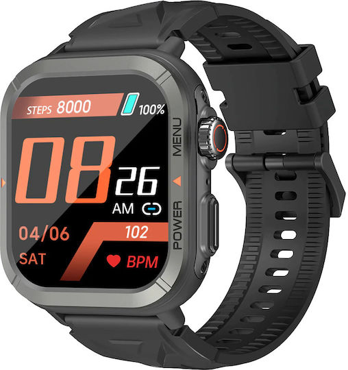 BlackView W30 Waterproof Smartwatch with Heart Rate Monitor (Black)