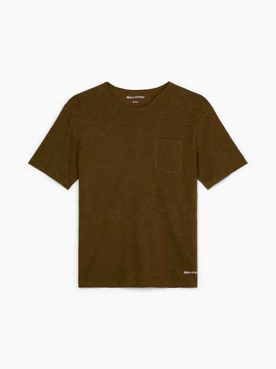 Marc O'Polo Men's Short Sleeve Blouse Brown