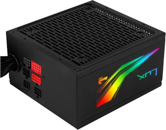 Aerocool LUX RGB 650W Черен Компютърно захранване Полумодулни 80 Plus Bronze