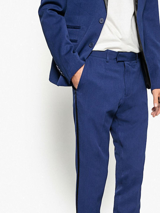 Hose in Schlanker Passform Blau