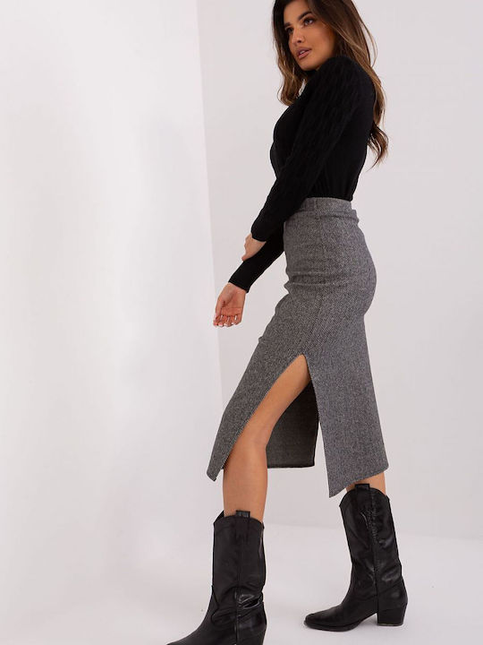 Lakerta Pencil Midi Skirt in Black color