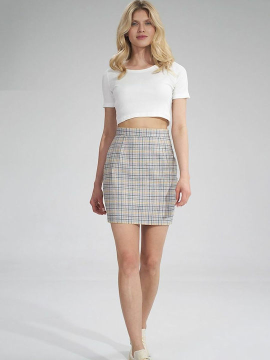 Figl Pencil Mini Skirt in Gray color