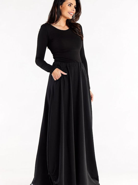 Infinite You Maxi Skirt Black