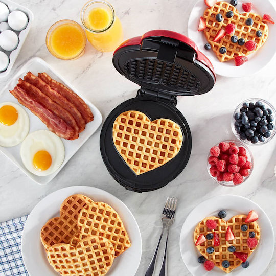 Mini Waffle Maker for Heart Waffles 350W