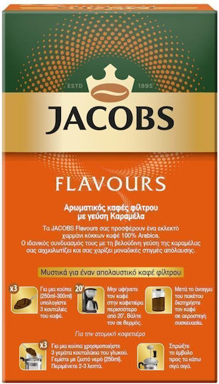 Jacobs Καφές Φίλτρου Arabica Καραμέλα Caramel Αλεσμένος 250gr