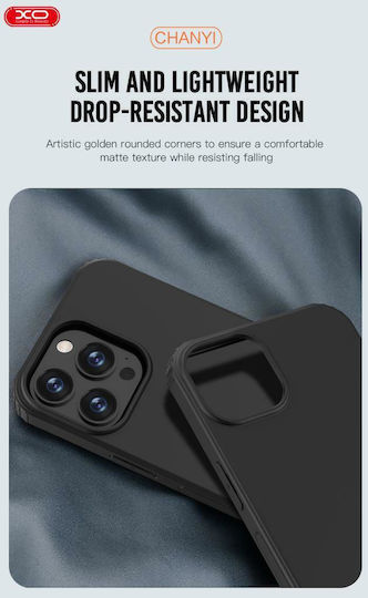 XO Anti-fall Задна корица Силикон Черен (iPhone 13 Pro Max)
