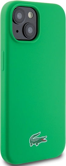 Lacoste Silicone Magsafe Back Cover Plastic Green (iPhone 15 Plus)
