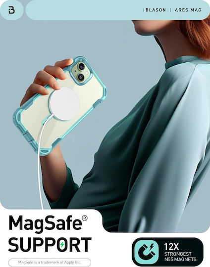 i-Blason Ares Back Cover Πλαστικό 2mm Τιρκουάζ (iPhone 15)
