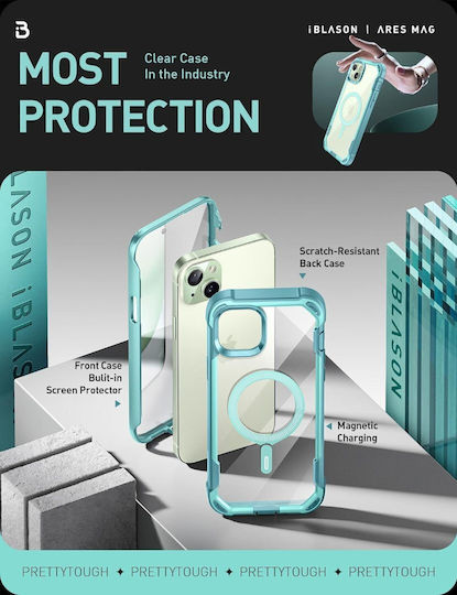 i-Blason Ares Back Cover Πλαστικό 2mm Τιρκουάζ (iPhone 15)