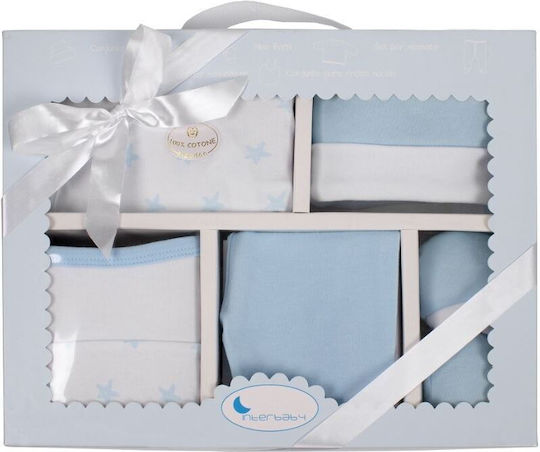 Don Algodon Newborn Clothing Set Estrellas Blue for 0-6 months 4pcs