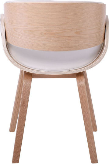Joy Stühle Speisesaal Weiß 1Stück 57x55x80cm