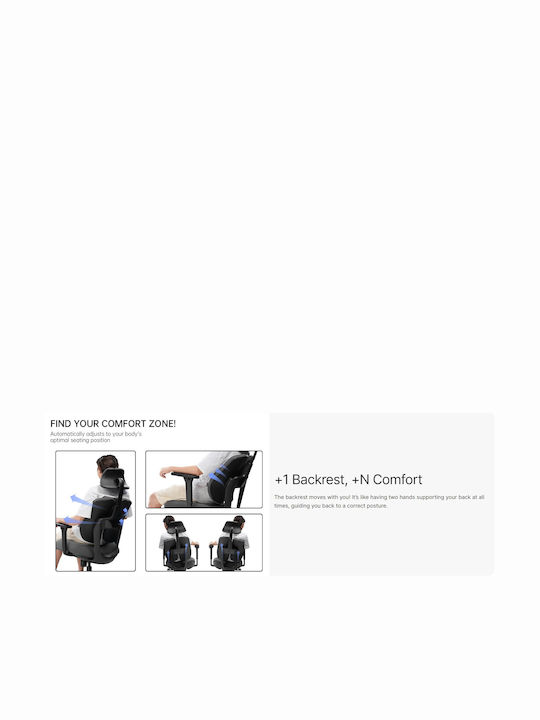 Eureka Ergonomic Office Chair With White Arms
