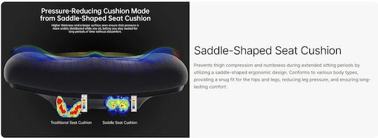 Eureka Ergonomic Офис стол с Бели Подлакътници