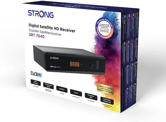 Strong SRT-7040 Ψηφιακός Δέκτης Mpeg-4 Full HD (1080p) Σύνδεσεις SCART / HDMI / USB