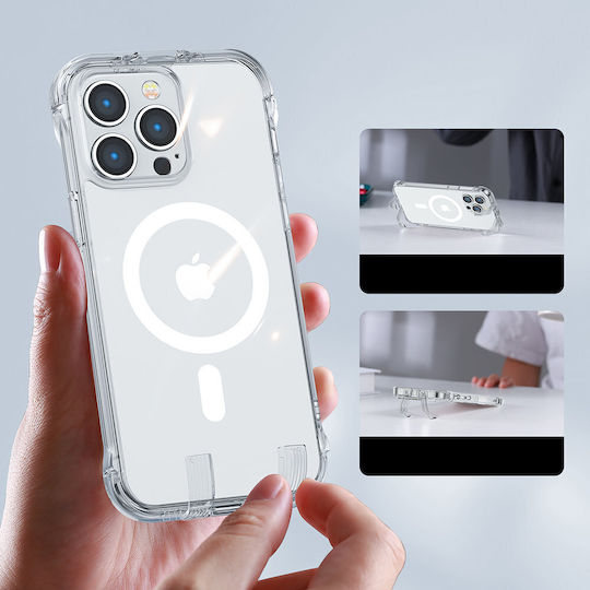 Joyroom Magnetic Defender MagSafe Back Cover Σιλικόνης Διάφανο (iPhone 14 Pro Max)