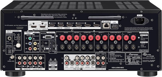 Pioneer VSX-LX505 Home Cinema Receiver 4K/8K 9.2 Channels 230W/6Ω with HDR and Dolby Atmos Black