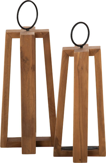 HomeMarkt Фенерче Дърво Жълт 24x24x50бр 1бр