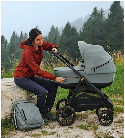 Inglesina Aptica XT Quattro Darwin Infant Recline Adjustable 3 in 1 Baby Stroller Suitable for Newborn Magnet Grey 12.6kg