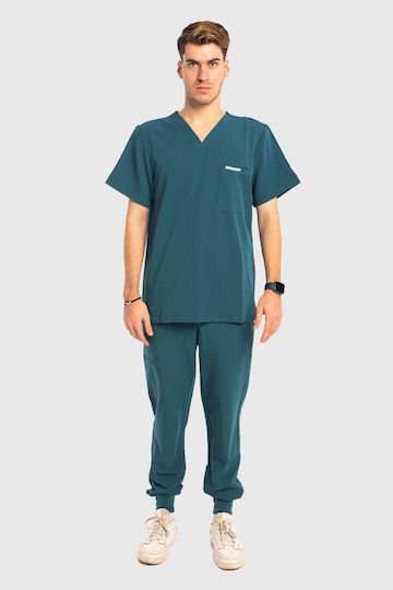 Dr. Scrub Мъжки Медицинска блуза Зелен