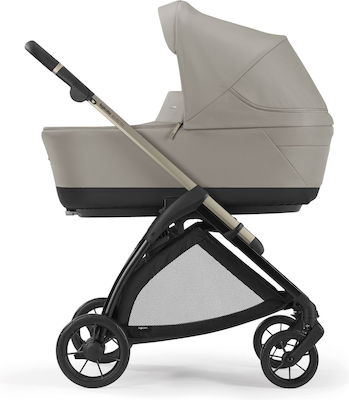 Inglesina Electa Quattro Darwin Adjustable 3 in 1 Baby Stroller Suitable for Newborn Iridio Black / Battery Beige 8.7kg