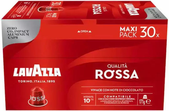 Lavazza Капсули Еспресо Qualita Rossa Съвместими с машина Nespresso 30капси