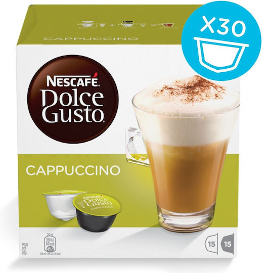 Nescafe Capsule Cappuccino Compatibile cu Mașina Dolce Gusto 30capace