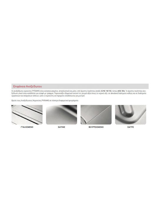 Pyramis Sparta 100130901 Drop-In Spüle Inox Satiniert B86xT50cm Silber