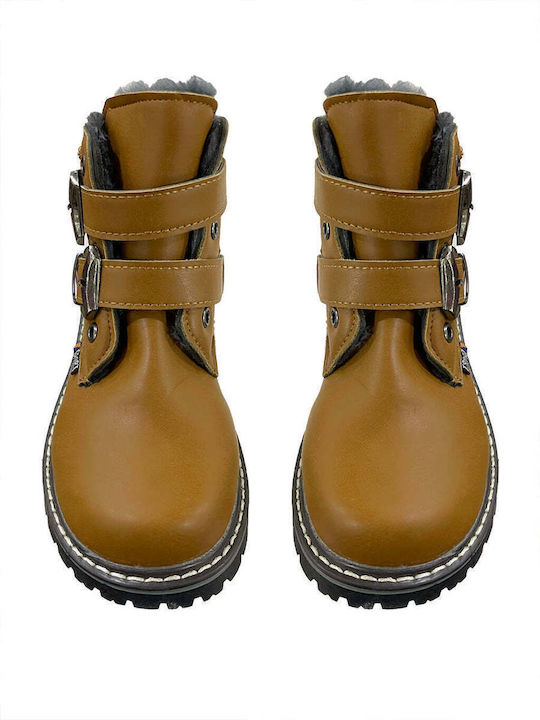 Kids Boots with Zipper Tabac Brown
