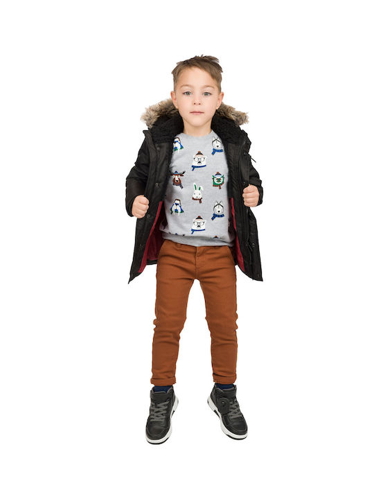 Energiers Kids Parka Short with Lining & Hood Maren