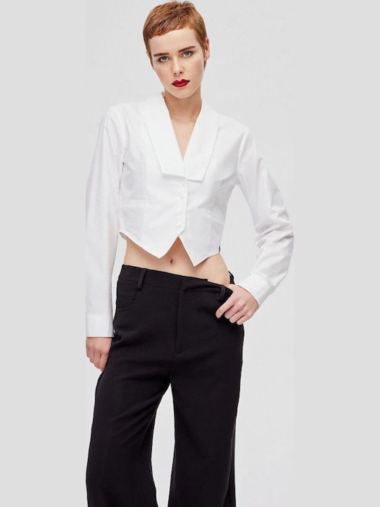 Women's Long Sleeve Shirt White