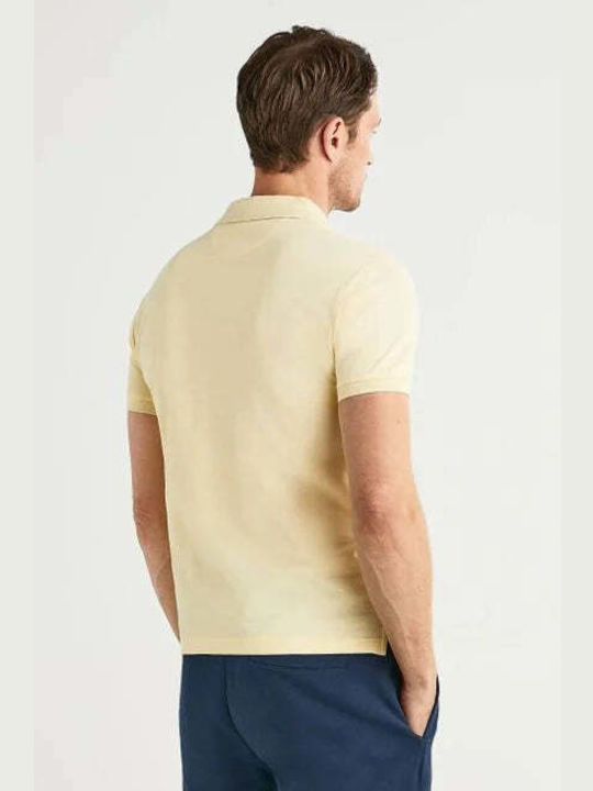 Hackett 'london' Men's Short Sleeve Blouse Polo Yellow