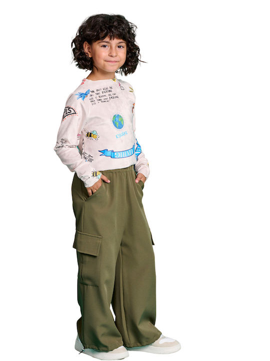 Melin Rose Kids Cargo Trousers HAKI