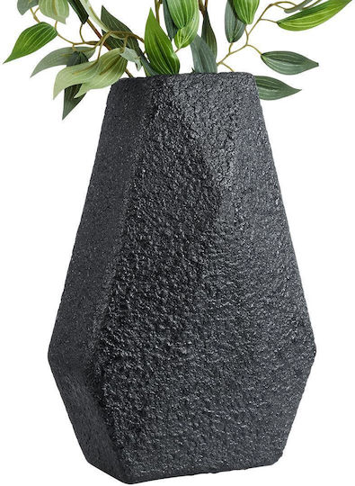 GloboStar Planter Polyester Black with Stand 20x20x32cm.