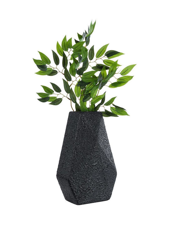 GloboStar Planter Polyester Black with Stand 20x20x32cm.