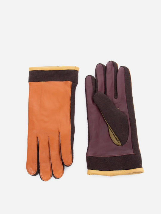 ICHI Mehrfarbig Leder Handschuhe
