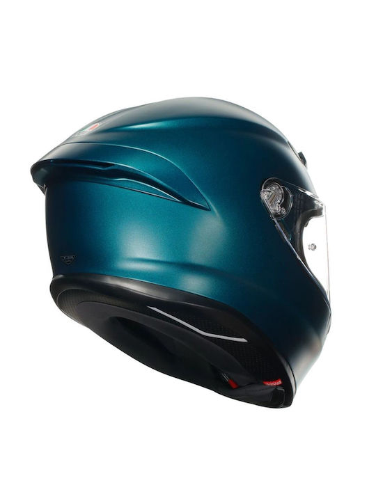 AGV K6 S Petrolio Matt Cască de motocicletă Față întreagă ECE 22.06 1220gr cu Pinlock