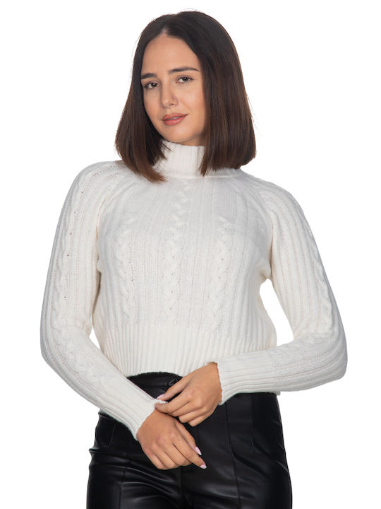 Vera Women's Long Sleeve Sweater Woolen Ecru 12840